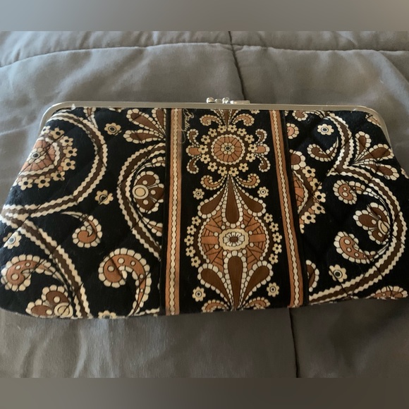 Vera Bradley Handbags - Vera Bradley Retired Caffe Latte clutch wallet